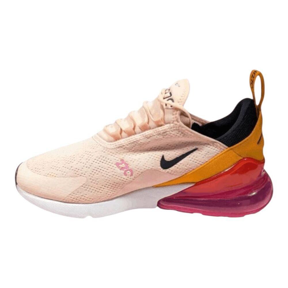Nike Women's Pink Orange Red Air Max 270 Athletic Sneakers - Picture 7 of 13
